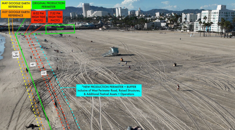 Shoreline Rake Santa Monica Beach Repairs After Hurricane Marie Damage - California ...