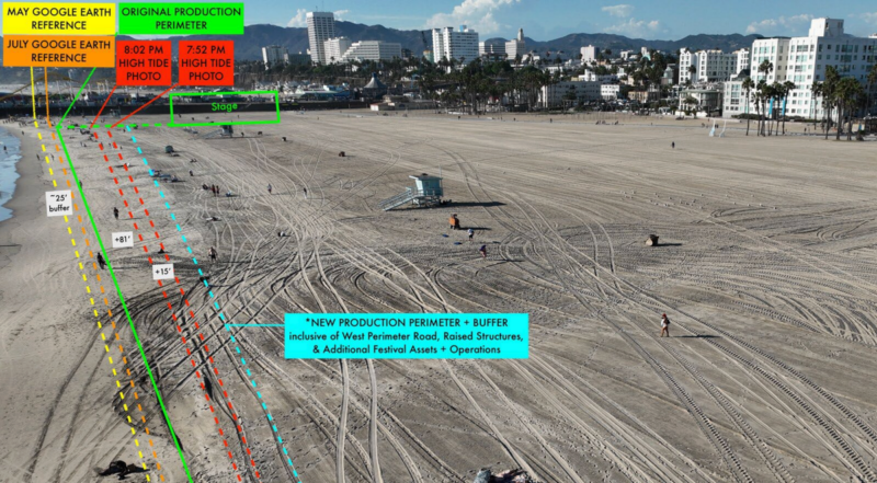 Shoreline Rake Santa Monica Beach Repairs After Hurricane Marie Damage - California ...