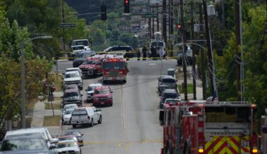 Southern California authorities respond to a leak of an unknown chemical from a tank