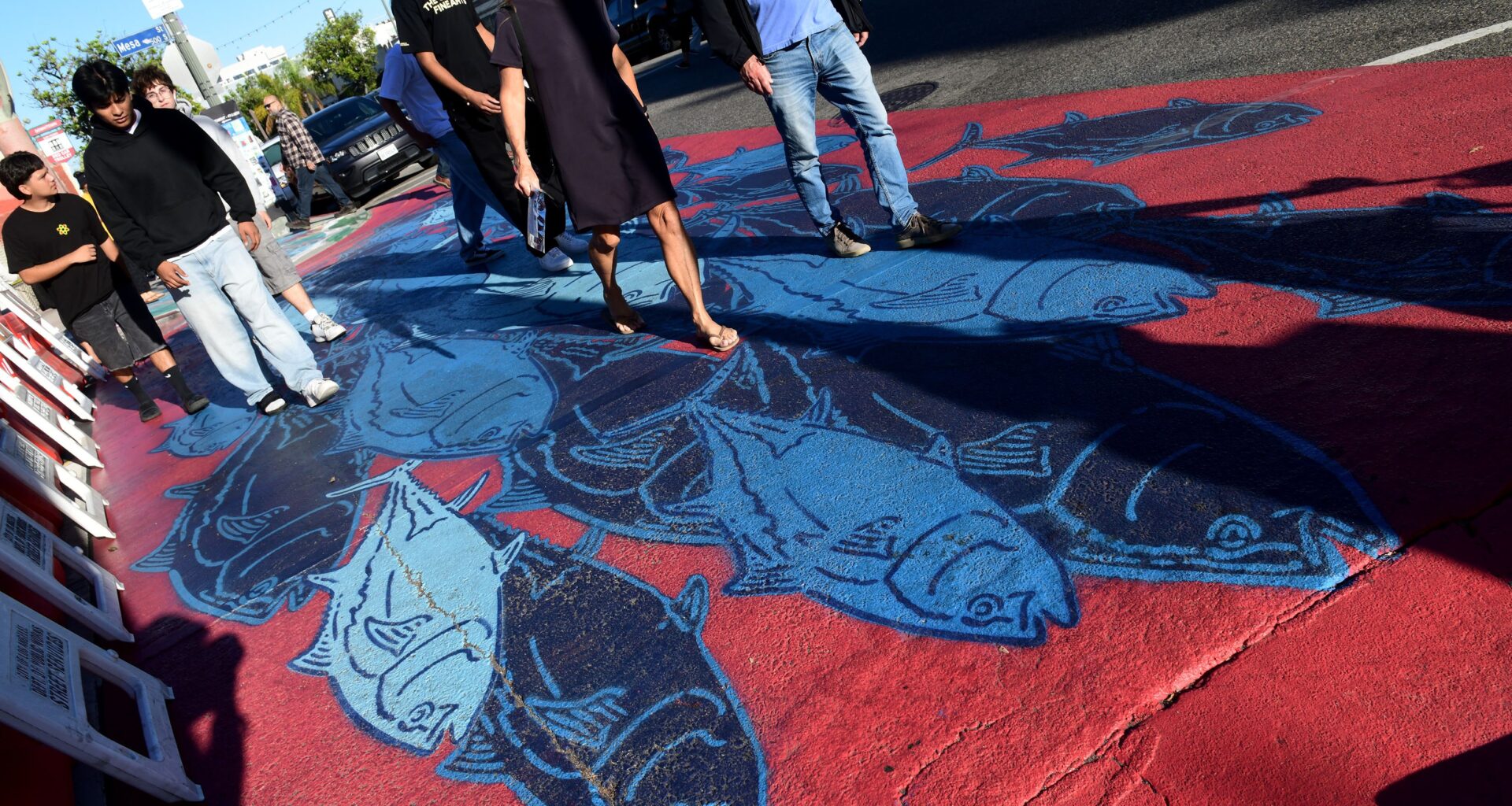 Downtown San Pedro’s colorful new crosswalk hailed with celebration – Daily Breeze