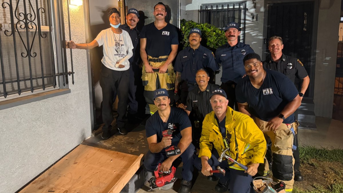 Firefighters rebuild stolen wheelchair ramp for disabled resident – NBC Los Angeles