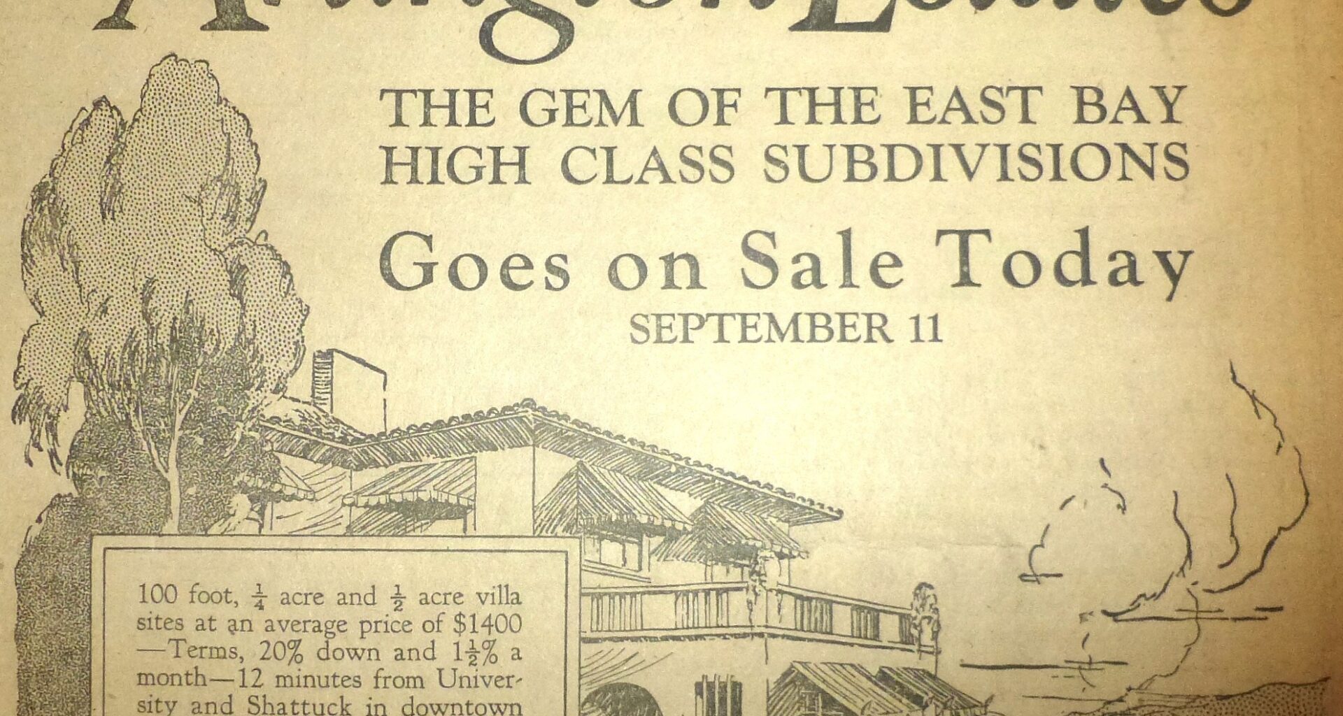 Berkeley's history: Paper in 1926 urges buying land for civic center