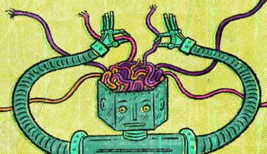 robot doing brain surgery on itself