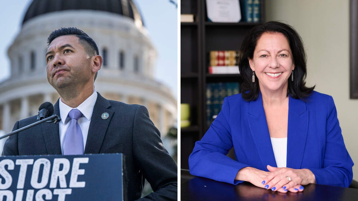 Incumbent Josh Hoover, left, faces Democrat Amy Slavensky in California’s 7th Assembly District Incumbent Josh Hoover, left, faces Democrat Amy Slavensky in California’s 7th Assembly District