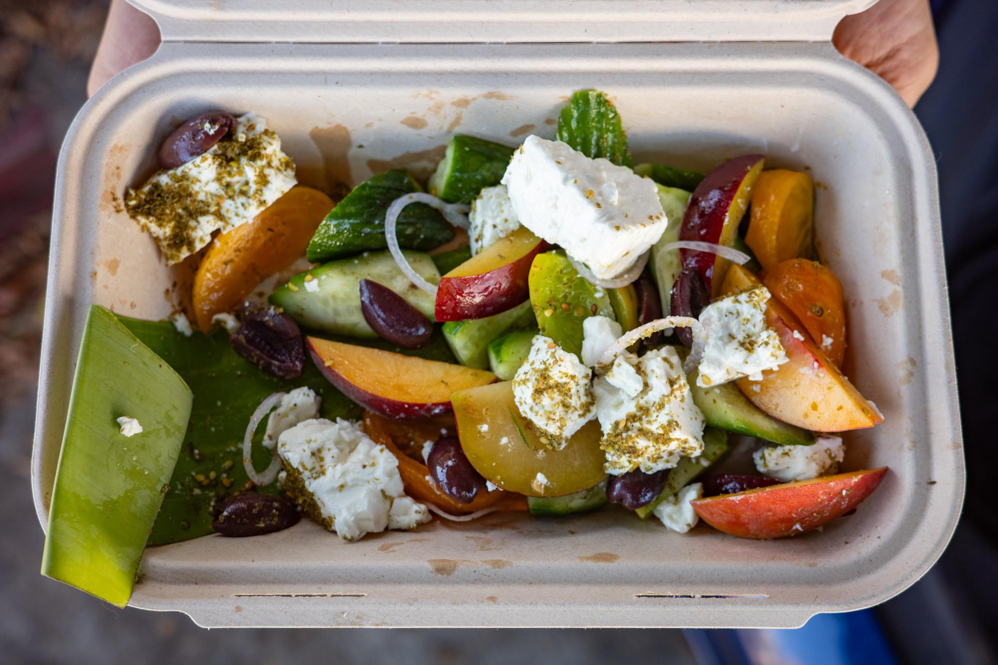 Ensalada Griega at Chainsaw in Melrose Hill.