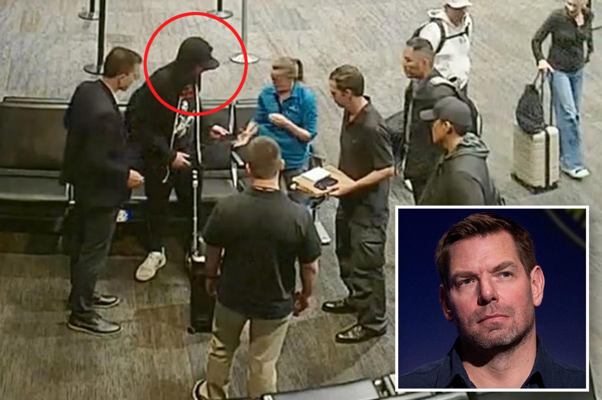 Eric Swalwell seen surrounded by FBI agents at SFO in new video