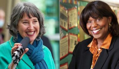ACOE Supt. Alysse Castro; OUSD Supt. Dr. Denise Saddler. File photos.