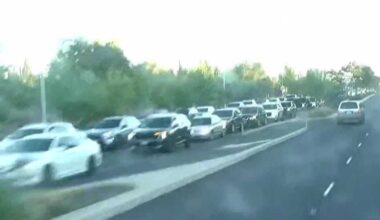 Timelapse of traffic after deadly Highway 50 shooting