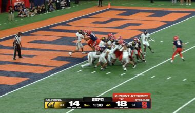 Kingston Lopa's 3 interceptions help California take down Syracuse 21-18
