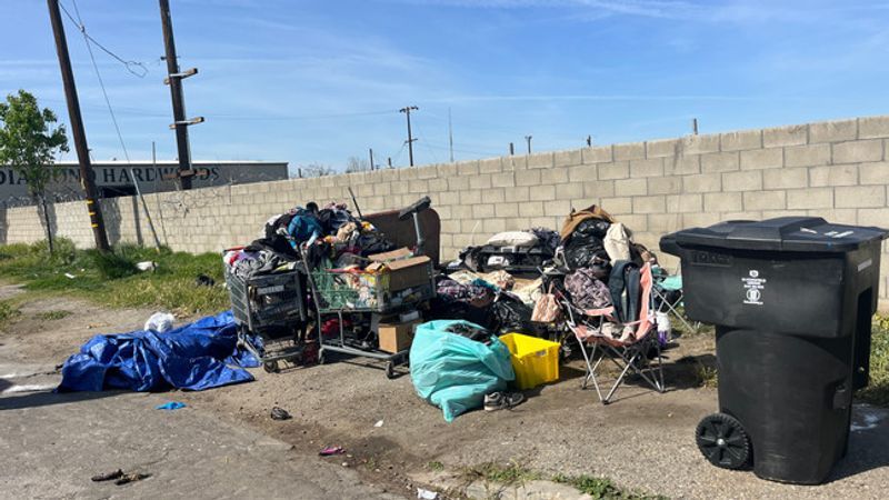 Scene of one of the operations orchestrated by the Bakersfield Police Department. (KBAK/KBFX).