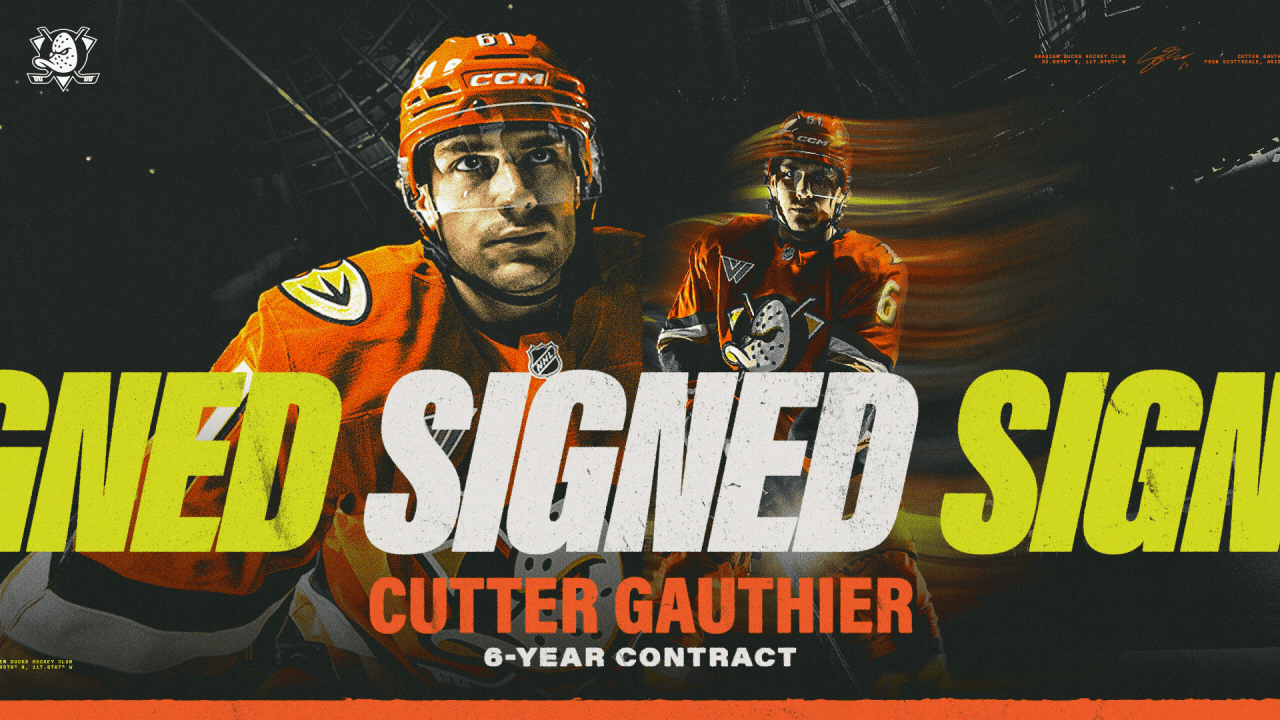 Ducks Sign Gauthier to Six-Year Contract
