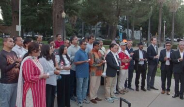 Dozens gather on California Capitol steps in solidarity with Nepal after deadly floods