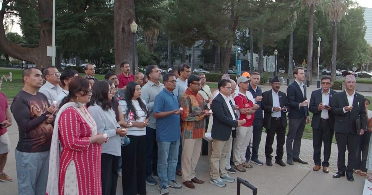 Dozens gather on California Capitol steps in solidarity with Nepal after deadly floods