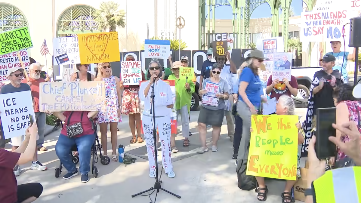 Protesters again push Escondido to cancel ICE contract to use firing range – NBC 7 San Diego