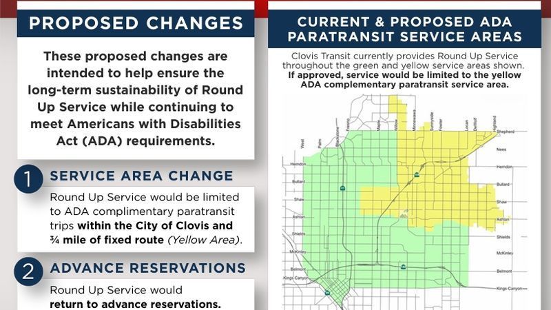 Clovis Round Up riders could see ADA paratransit service changes if Measure S fails. (Photo: City of Clovis)