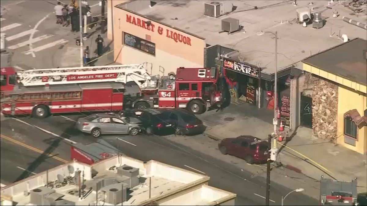 7 injured after multi-car crash involving LAFD firetruck – NBC Los Angeles