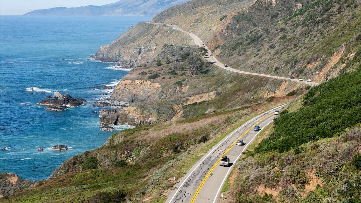 Highway 1 near Lucia in California.