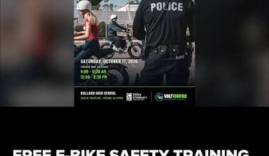 Free E-Bike Safety Training For Kids Set for October at Bullard High School
