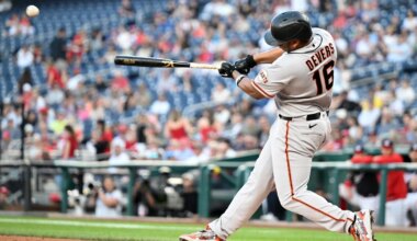 Season over for Rafael Devers; Giants star may have surgery for core muscle injury