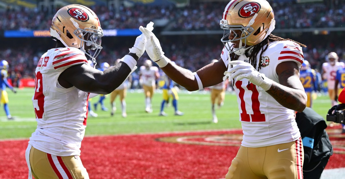 49ers lose another receiver as Demarcus Robinson was carted to the locker room