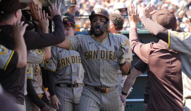 Merrill, Tatis homer as Padres fend off Giants 7-6; Devers hits HR #37
