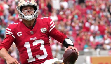 Brock Purdy bails out the 49ers’ defense in a shootout win over the Cardinals