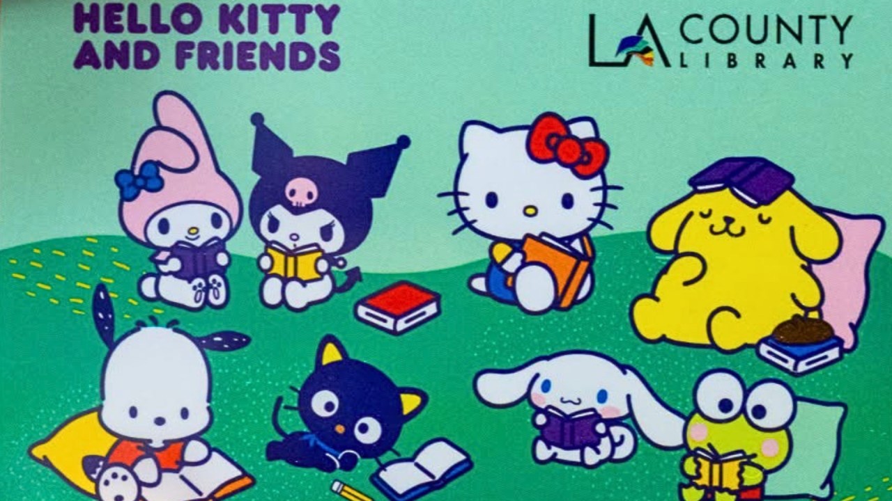 Los Angeles County Library locations are introducing a limited-edition Hello Kitty and Friends library card.