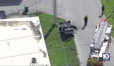 Oakland Park rollover crash sends 2 children to hospital, deputies say