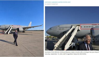 AI image of Australia PM's arrival in San Jose airport dupes critics