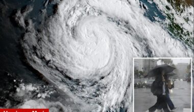 California could get a rare tropical rain hit from Hurricane Marie as Pacific erupts with 3 storms