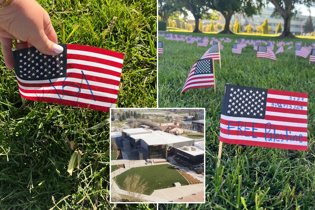 Vile vandals target American flags at California college’s 9/11 memorial
