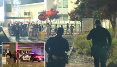 Shooting rocks California city after college football game on Labor Day weekend