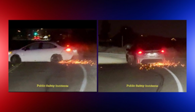 California Driver Keeps Going on Bare Rims, Sparks Flying, Then Asks Police, ‘Damage? Where?’