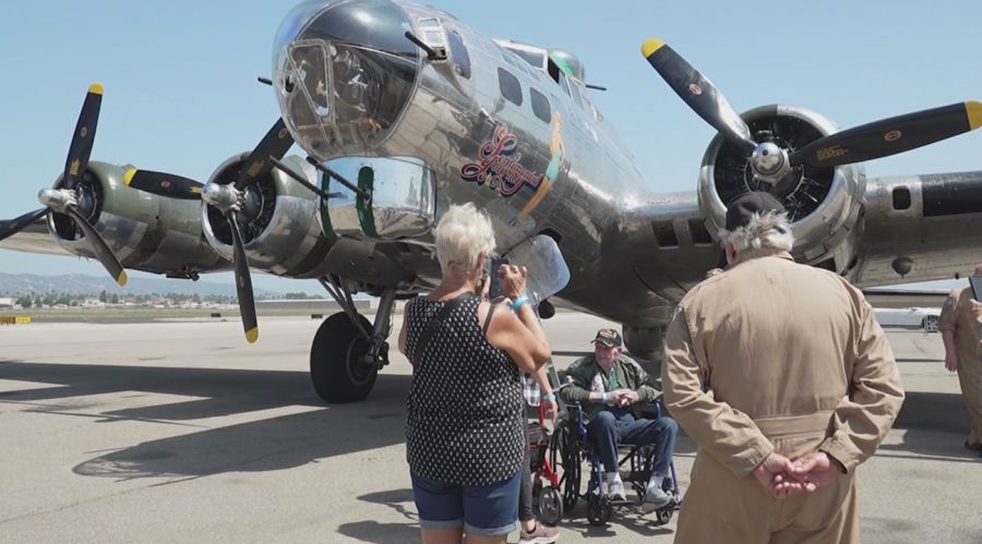 Three Bakersfield World War II veterans go for a memorable ride in a vintage B-17 bomber
