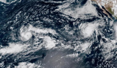 Hurricanes bring heavy surf to Southern California, rain to parts of the Southwest