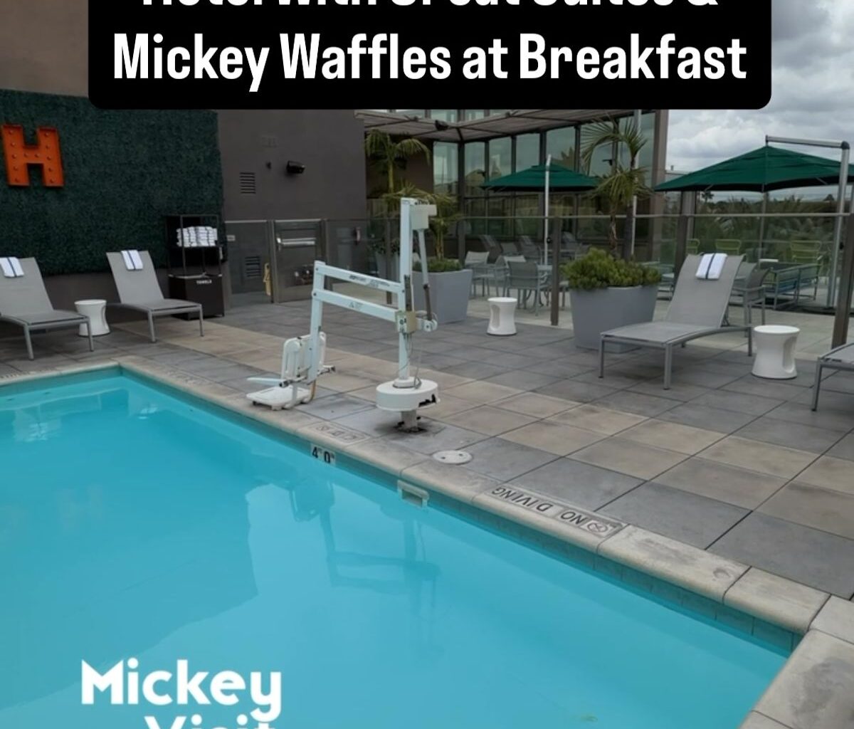 We love the SpringHill Suites Anaheim Resort & Convention Center! The hotel has big suites that are perfect for the whole family.