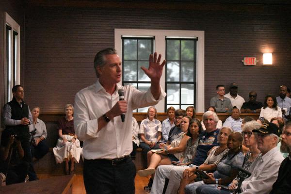 California Gov. Gavin Newsom visits Aiken, rallies local Democrats ahead of midterm election