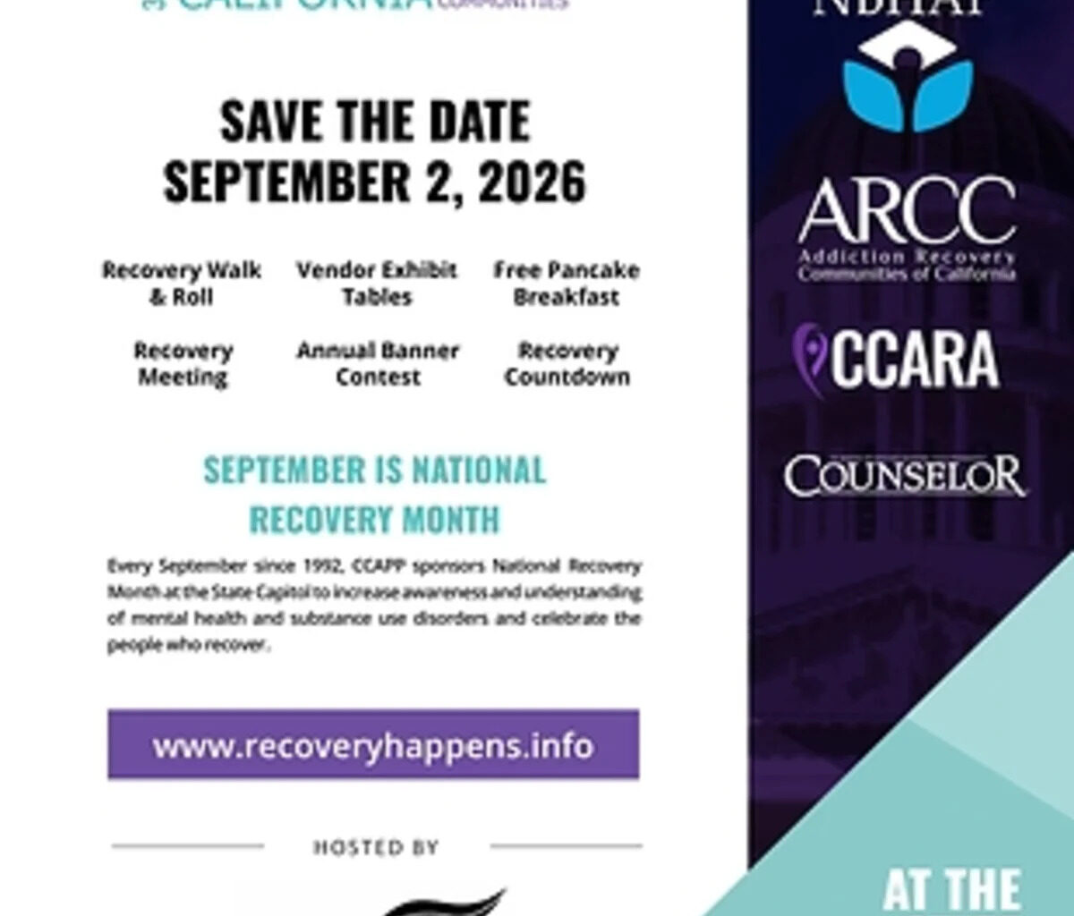 California Hosts 34th Annual Recovery Happens at State Capitol on September 2