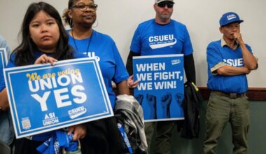As Sacramento State kicks off new school year, workers rally for better pay