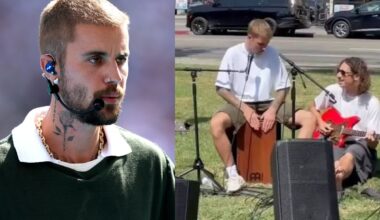 Justin Bieber turns MacArthur park in Los Angeles into impromptu gig venue