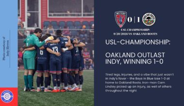 USL-Championship: Oakland Outlast Indy, winning 1-0