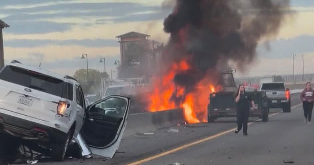 Fiery crash on Interstate 80 in Placer County blocks traffic in Rocklin, Loomis