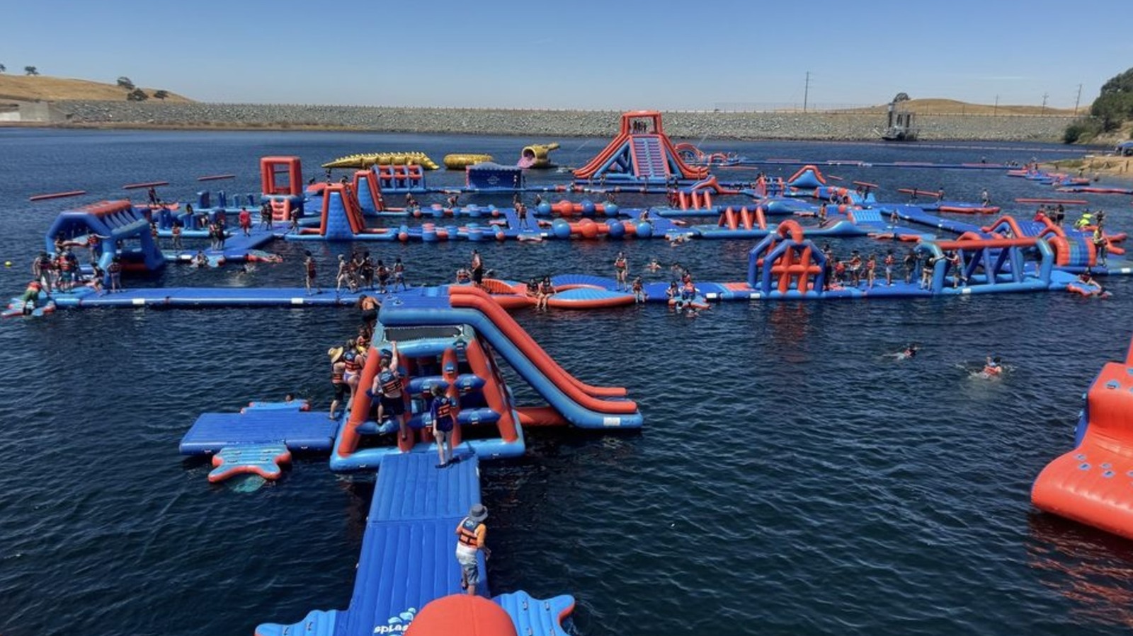 'North America's Largest Floating Inflatable Water Park' Is A California Paradise Between Sacramento And Fresno