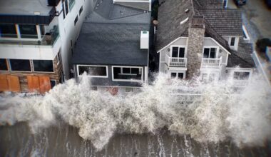 Tropical Storm Marie tides flood three-story homes