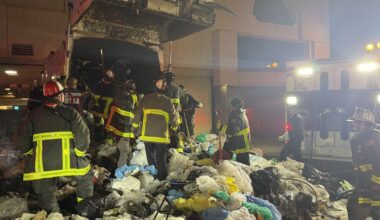 Man accidentally loaded into San Francisco garbage truck, freed in wild rescue