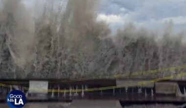 Long Beach evacuates homes after Hurricane Marie's remnants damage seawall