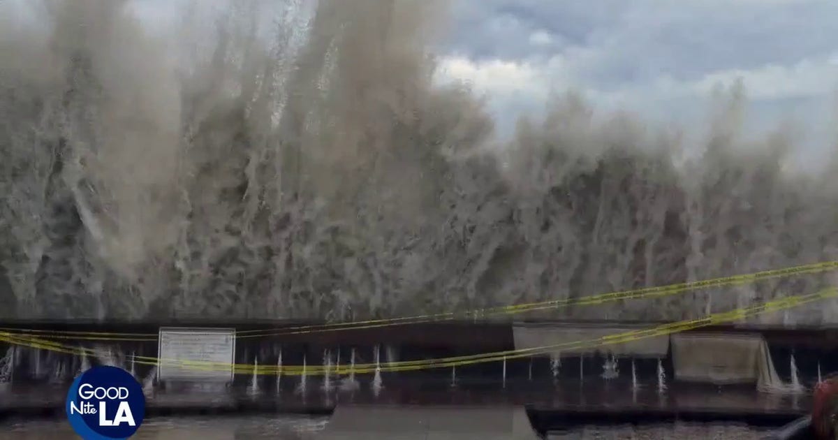 Long Beach evacuates homes after Hurricane Marie's remnants damage seawall