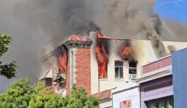 Marysville firefighters battle flames at mixed-use building downtown historic district