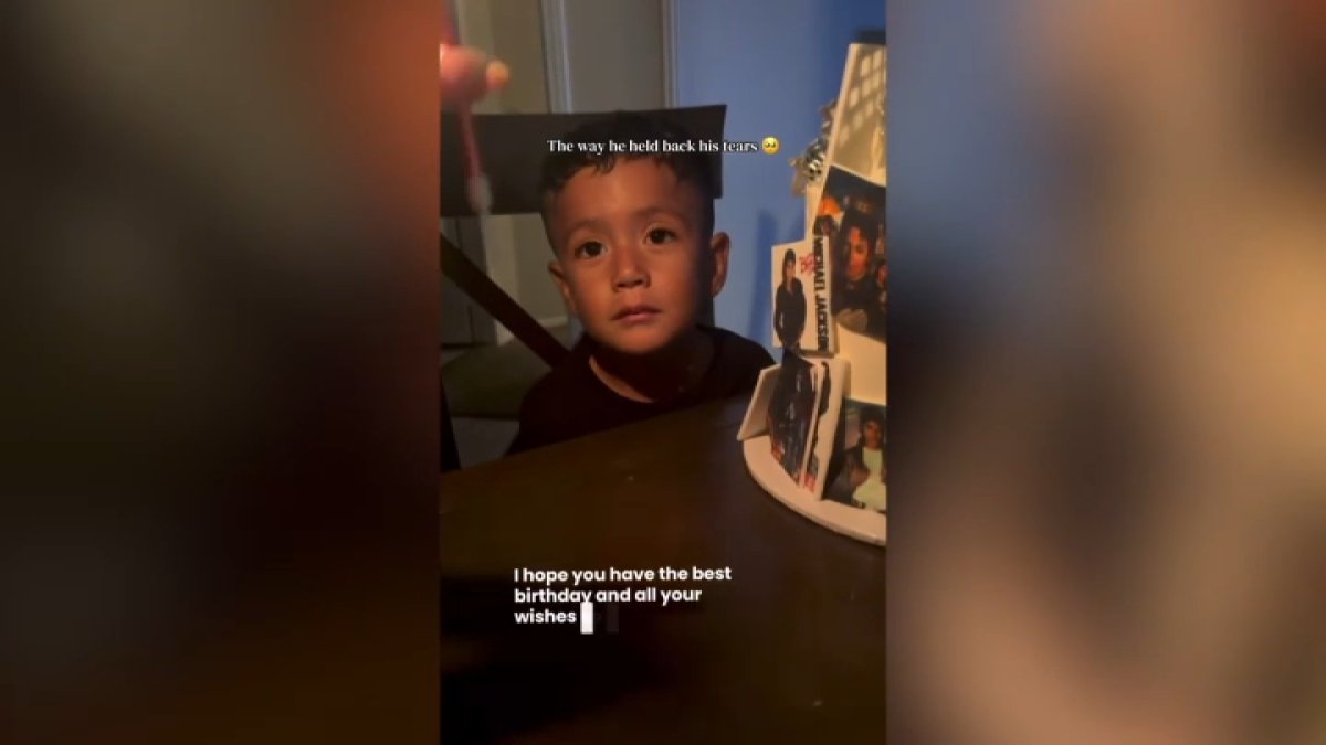 5-year-old boy wells up in tears during heartwarming birthday tradition – NBC Los Angeles
