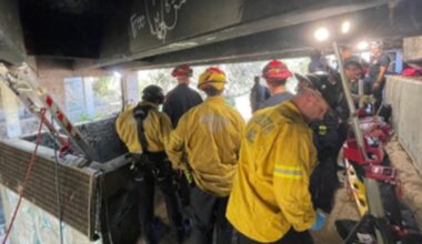 Modesto firefighters rescue man trapped 20 feet down stormwater vault